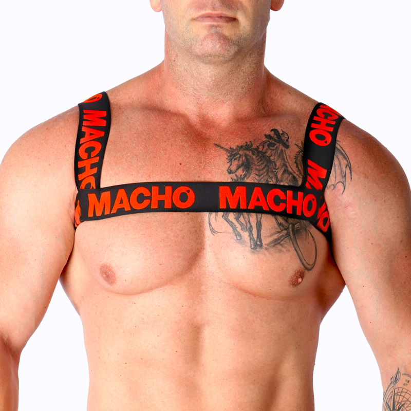 Macho - Harnais Double Rouge
